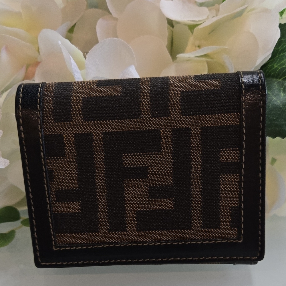 Fendi Black and Brown Key Holder